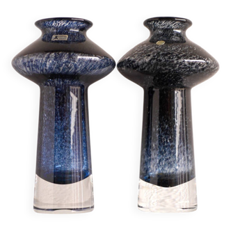 Mid-Century Modern Glass Vases Known as Oxid by Bo Borgström Åseda