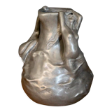 Sculptural bronze vase by Jean-Garnier