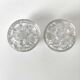 Lot deux vases piques fleurs en verre