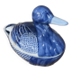 Boîte canard céramique bleu