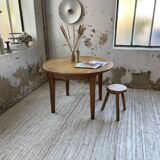 1950s round oak table
