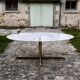 Super Malta marble and brass dining table, Roche Bobois, 1980s