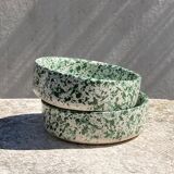 Two speckled ceramic cups