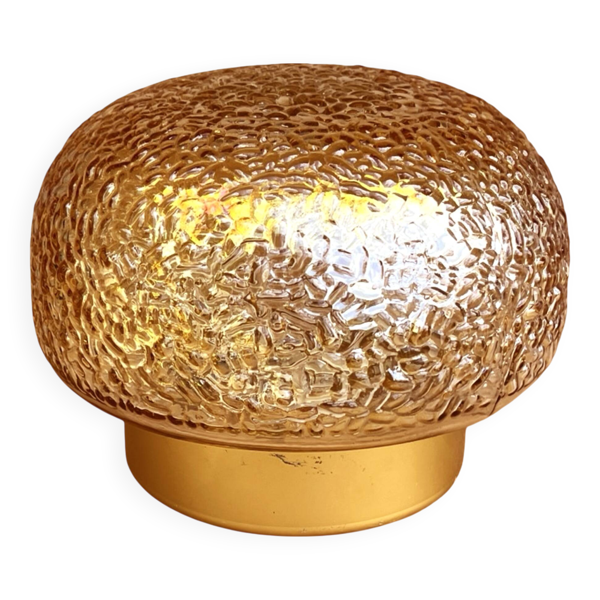 Ceiling lamp, VEB Beleuchtungsglas Kombinat Goerlitz, Germany, 1970s.