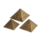 Brass pyramid paper press, 70s