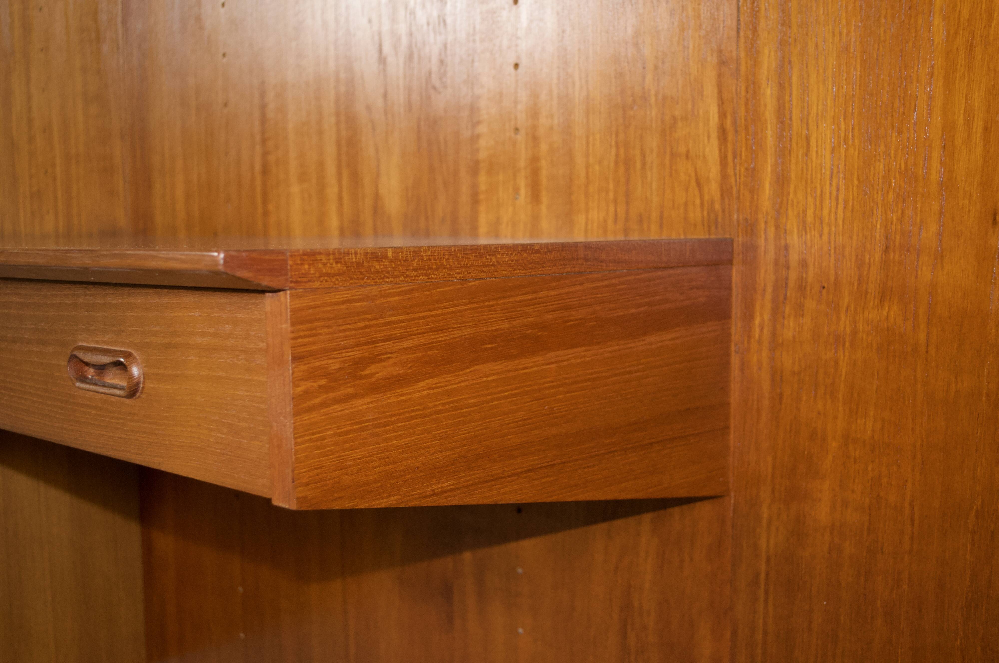 Système mural modulable teck scandinave années 60'