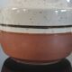 Vintage ceramic set – Jug & 4 footed glasses 70s - Korea