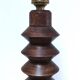 XL turned wooden lamp base H.47 cm 1950s design