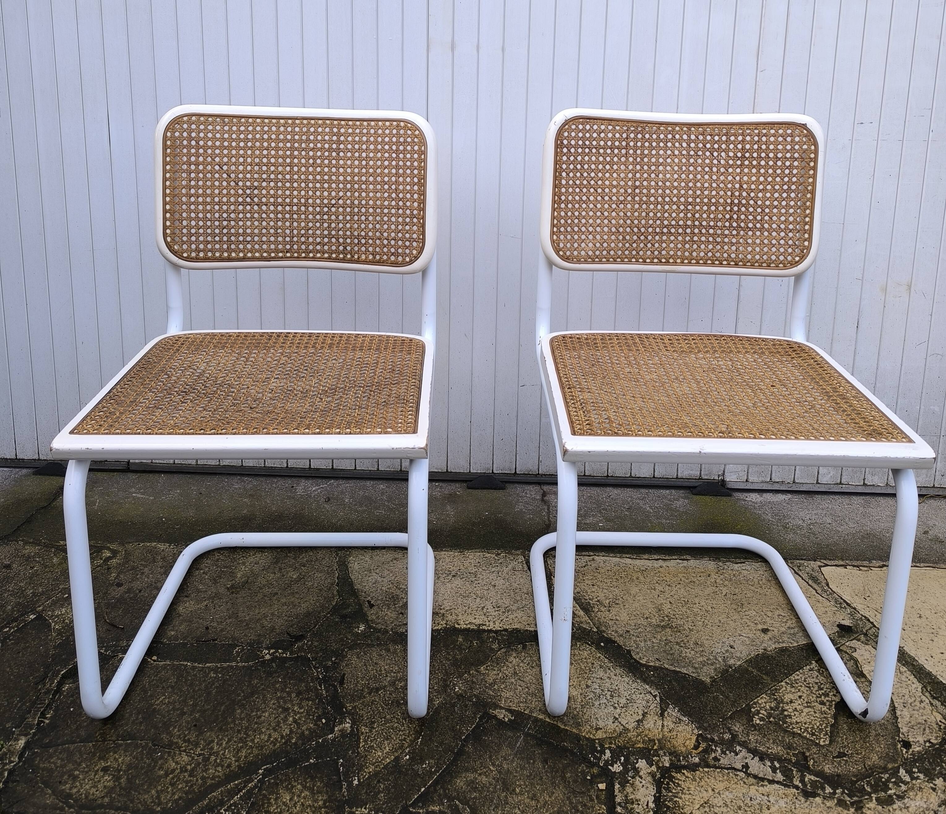 Pair of B32 chairs by Marcel Breuer