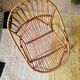 Vintage rattan basket chair – 1960s design