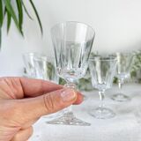 6 Vintage Cristal D'Arques Versailles Liqueur Glasses
