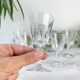 6 Vintage Cristal D'Arques Versailles Liqueur Glasses