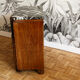 Bedside, art deco side table in precious wood