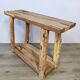 Petite console en bois brut ancien