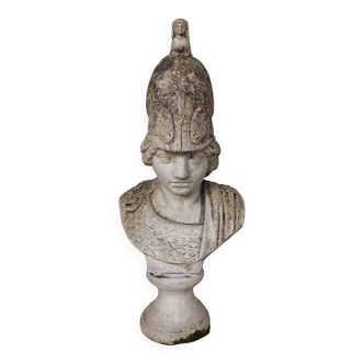 Bust of Minerva in reconstituted stone