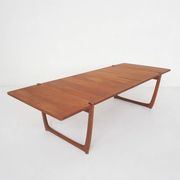 Large teak coffee table by Peter Hvidt and Orla Molgaard Nielsen model FD 575 for France and Son