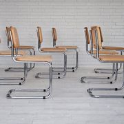 1980s, Italian design, set of 8 chairs, original good condition.