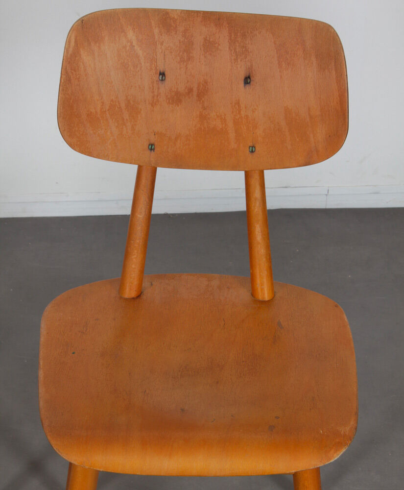 Pair of wooden chairs produced by Ton, 1960