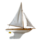 Voilier de bassin anglais Star'Yacht "Endeavour III" en bois et métal années 50-60