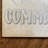 Small communion advertising sign - old, vintage