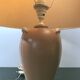Former schuytener ceramics robert lamp - vintage cream lampshade