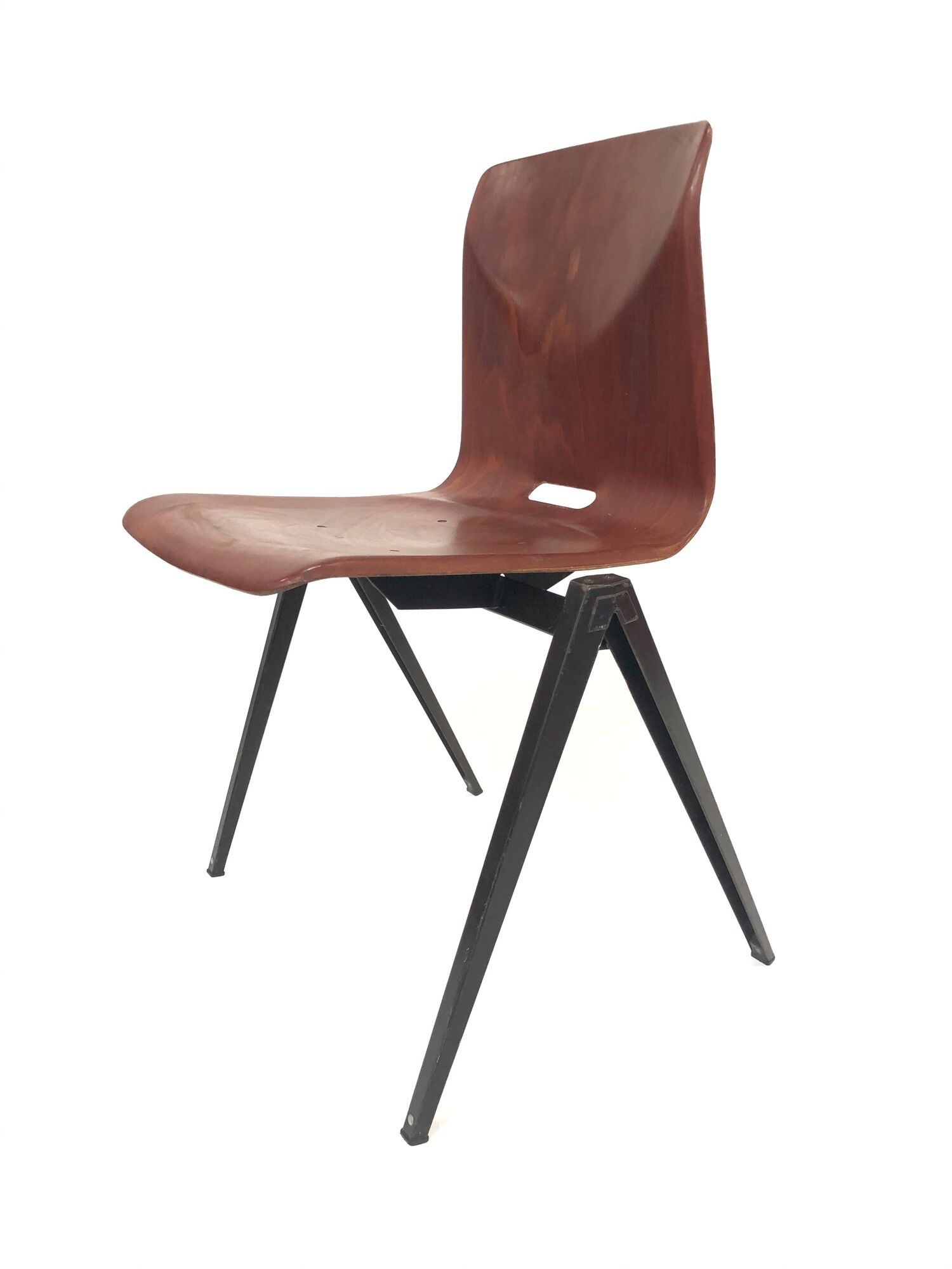 Vintage set of four Galvanitas S22 school chairs in the Netherlands