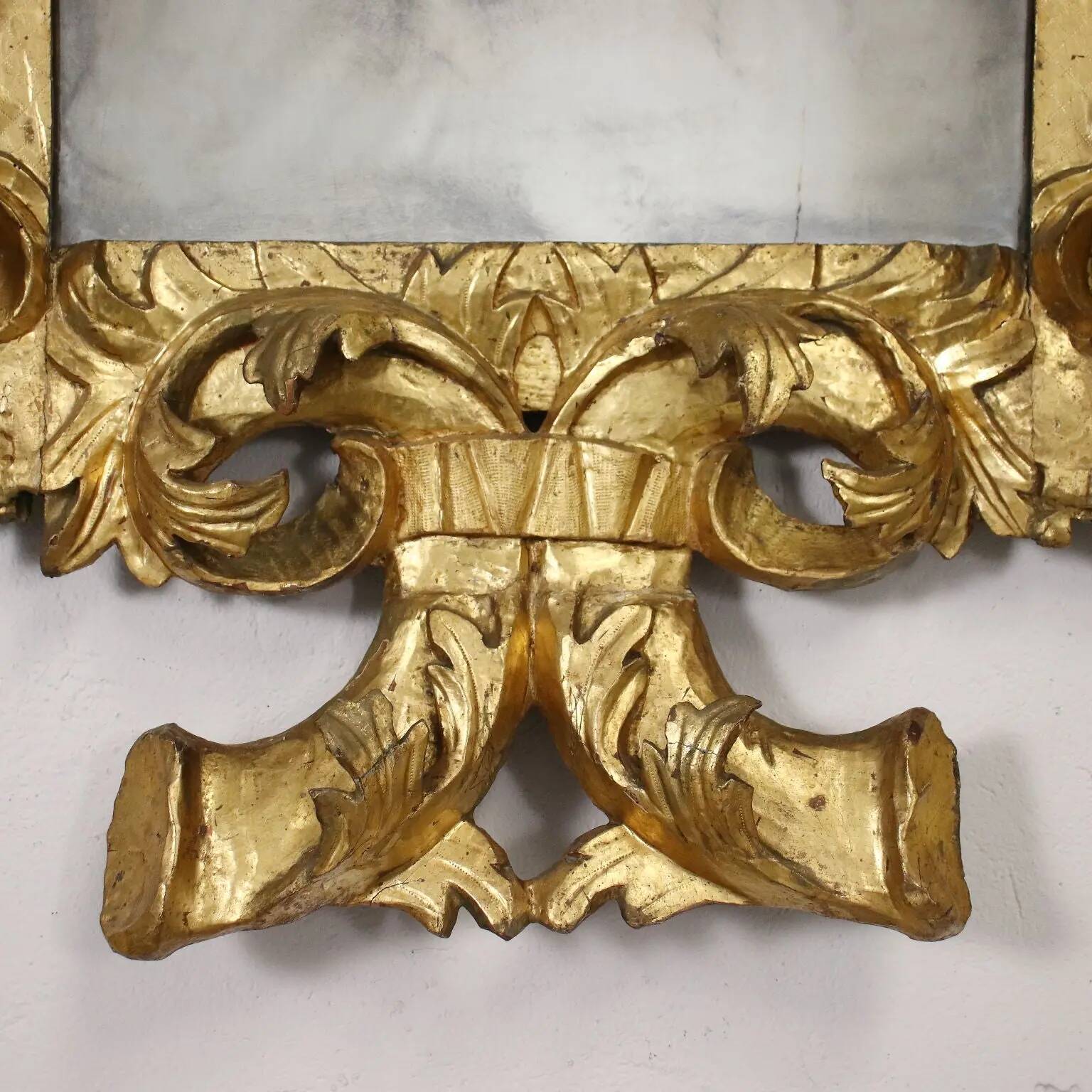Baroque wooden mirror, Italy, 17th-18th century