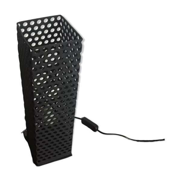 Lampe métal design noir mat