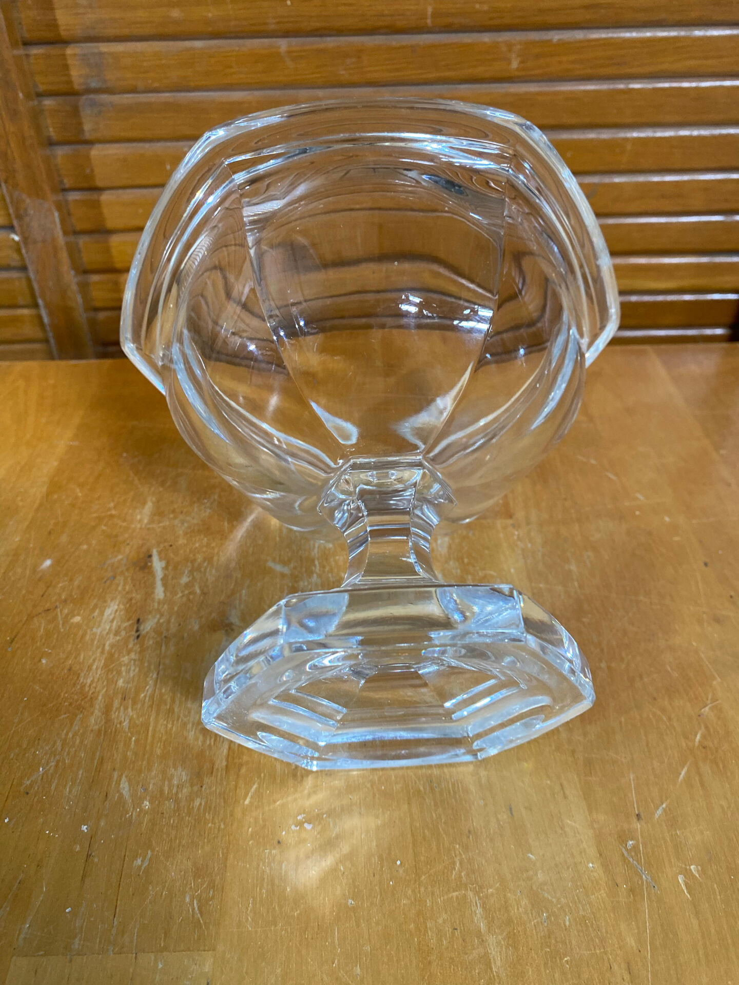 Vintage Art Deco Moulded Crystal Coupe BACCARAT Bourbon Model