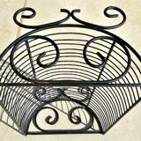 Panier ou corbeille en fer forgé de 43 cm de longueur