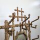 Cast iron and faux bamboo locker by Deville Pailliette, 1900