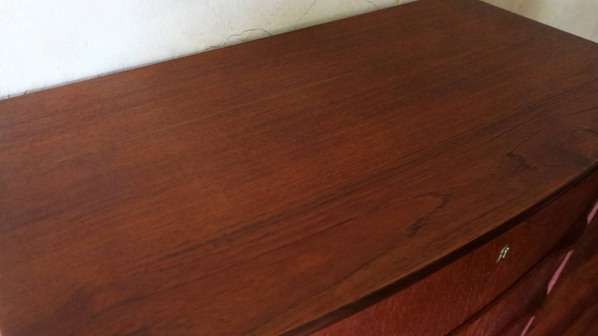 Danish teak chest of drawers signed by Holger Georg Jensen, 1960s