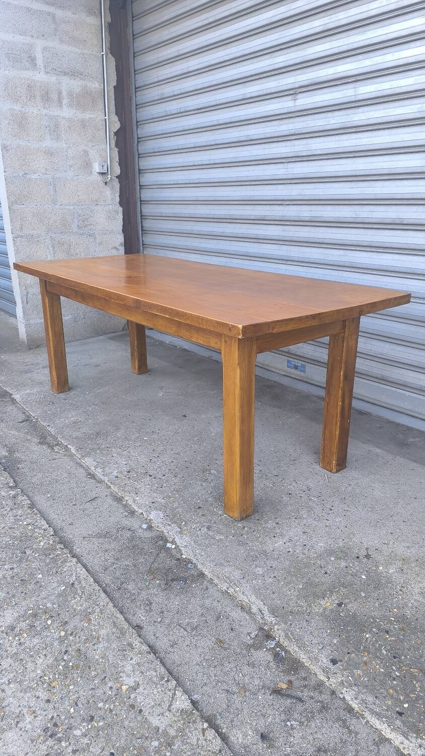 Solid elm farmhouse table 1950