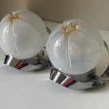 Pair of vintage design wall lights from the 70s
