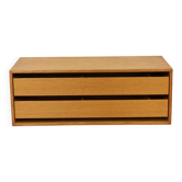Rare floating nightstand  in oak wood with  drawers - Denmark 70