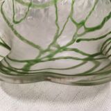 Wall lamp, art deco tulip colored glass