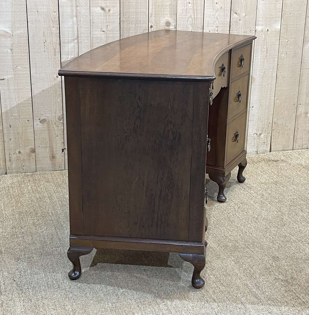 English walnut desk from the 1950s