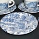 Series of 6 cups and saucers