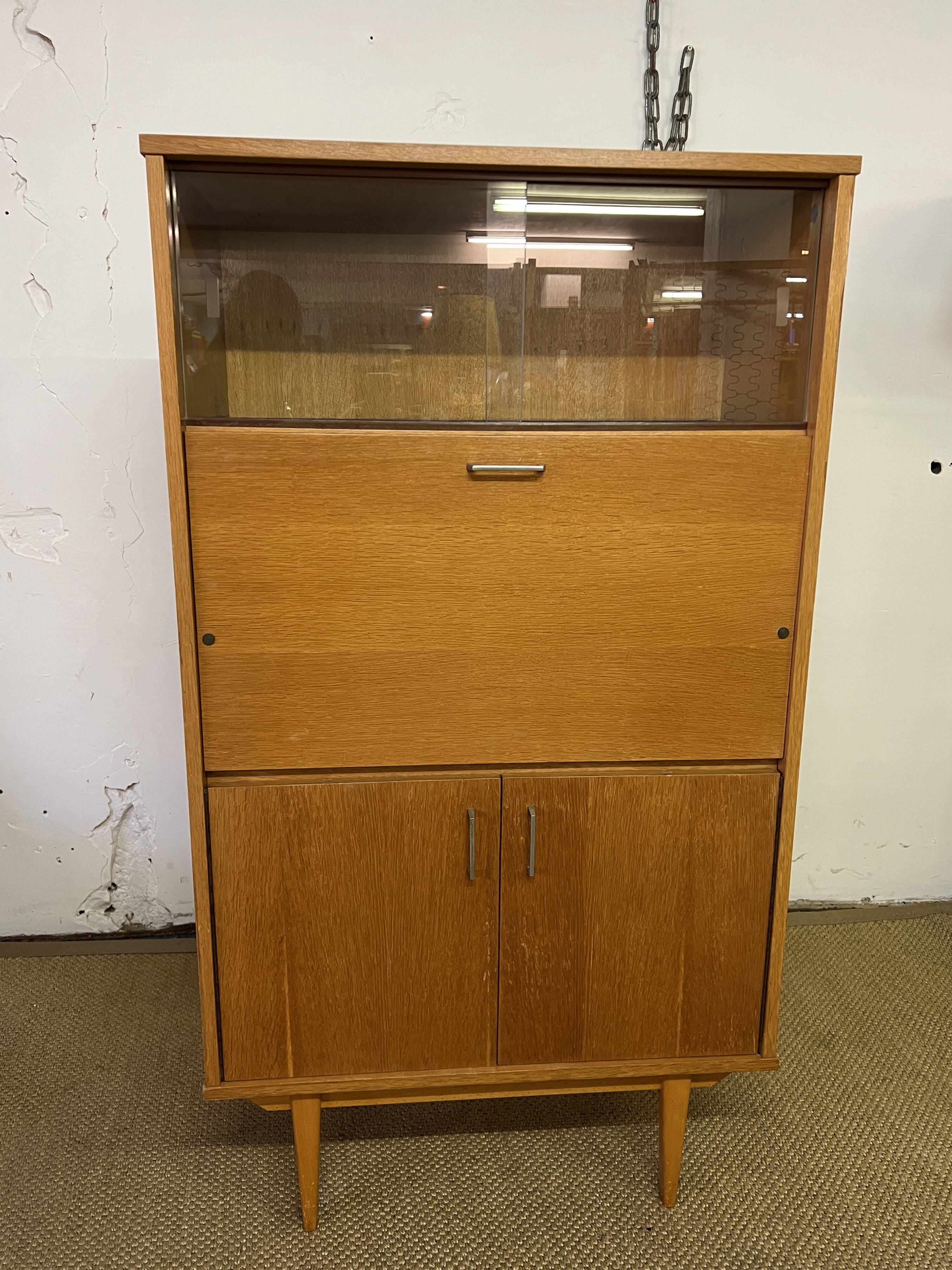 Small vintage secretary cabinet