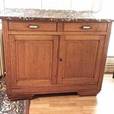 Art Deco sideboard Solid blond oak Width 120 cm