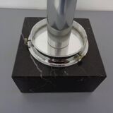 Large Glass Globe & Marble Table Lamp from Erco, 1960s