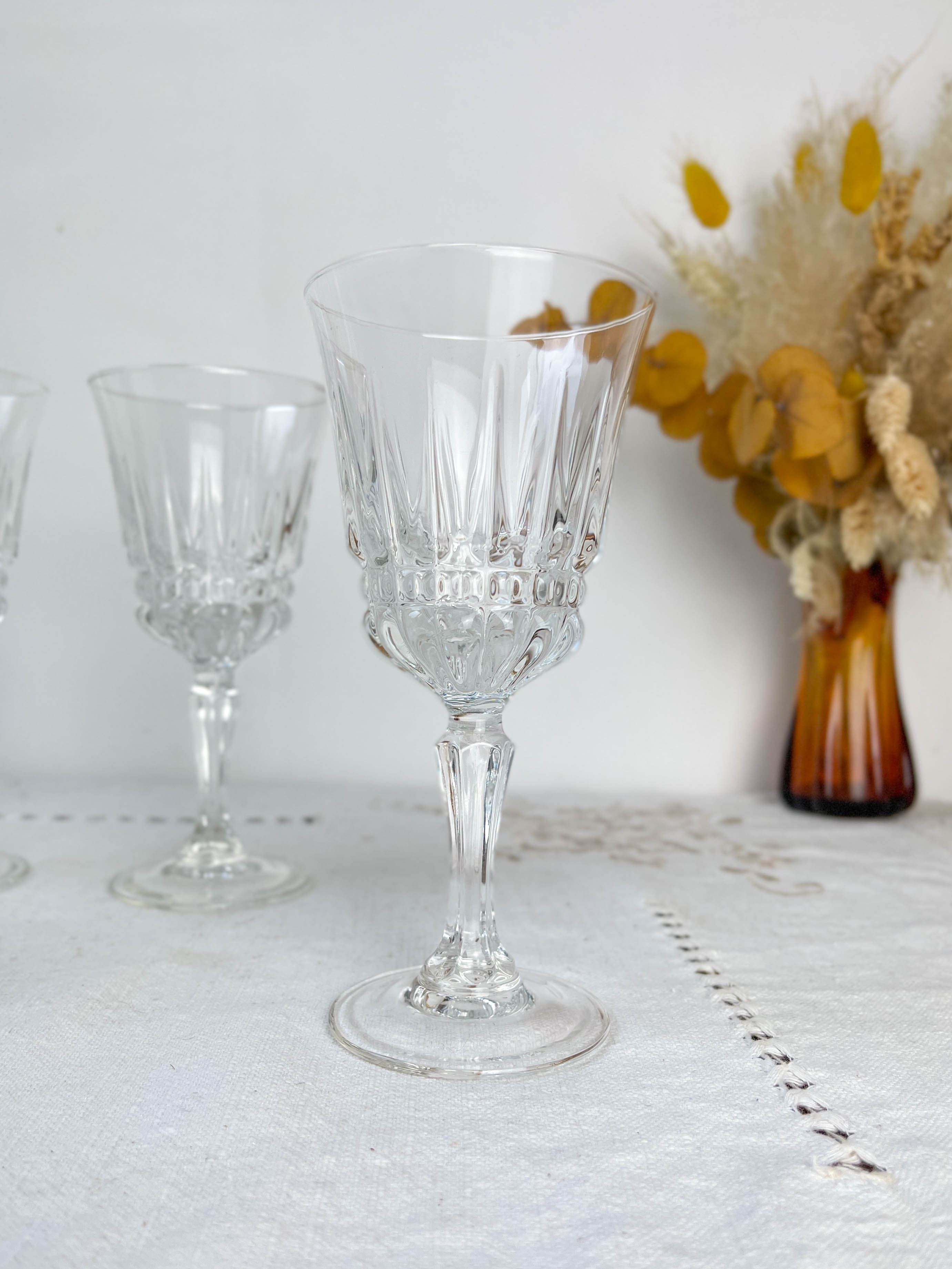 6 verres à eau en cristal Luminarc