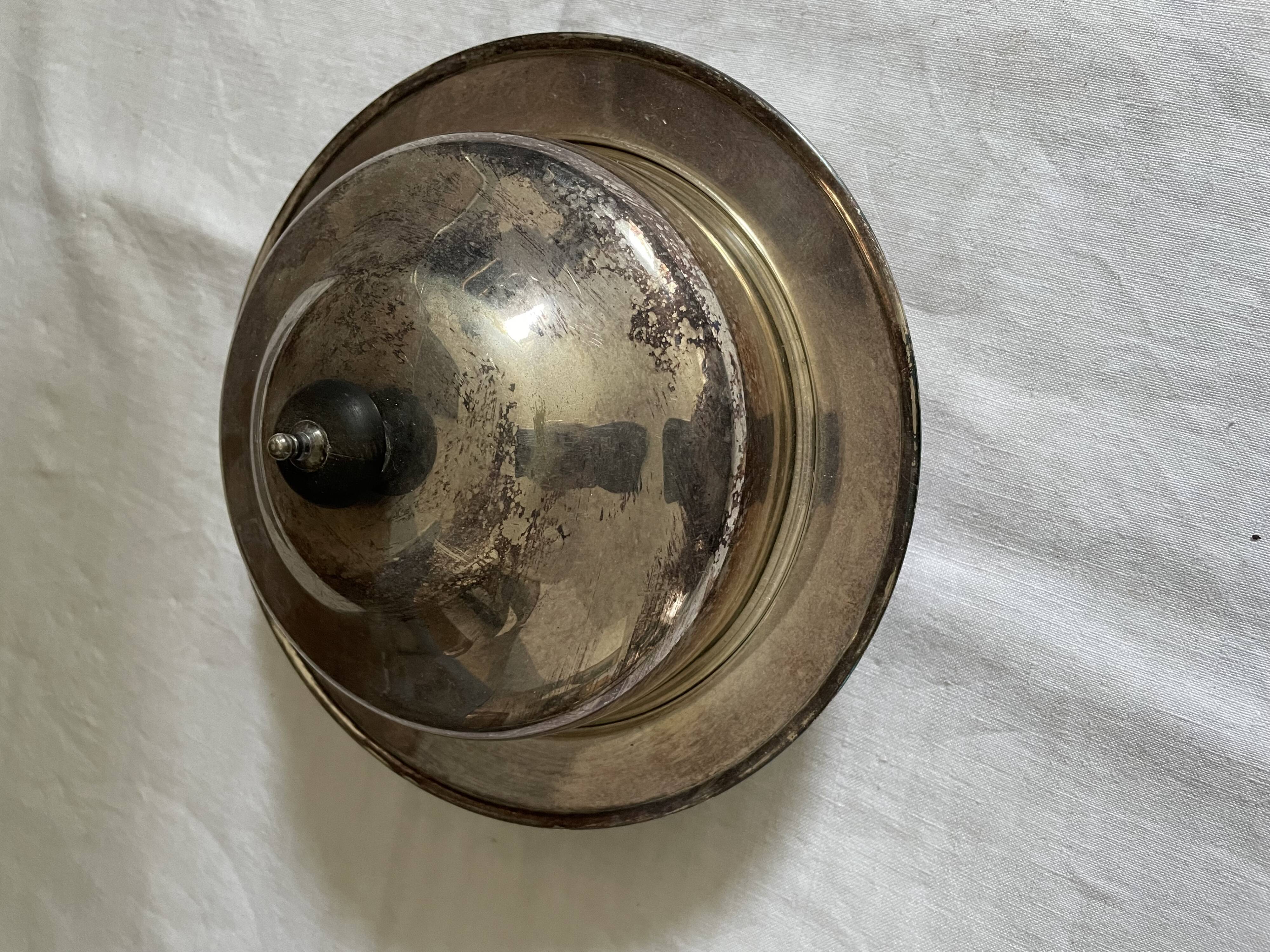 Silver metal bell tower