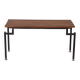 Vintage 1960s teak wood bench with italian design