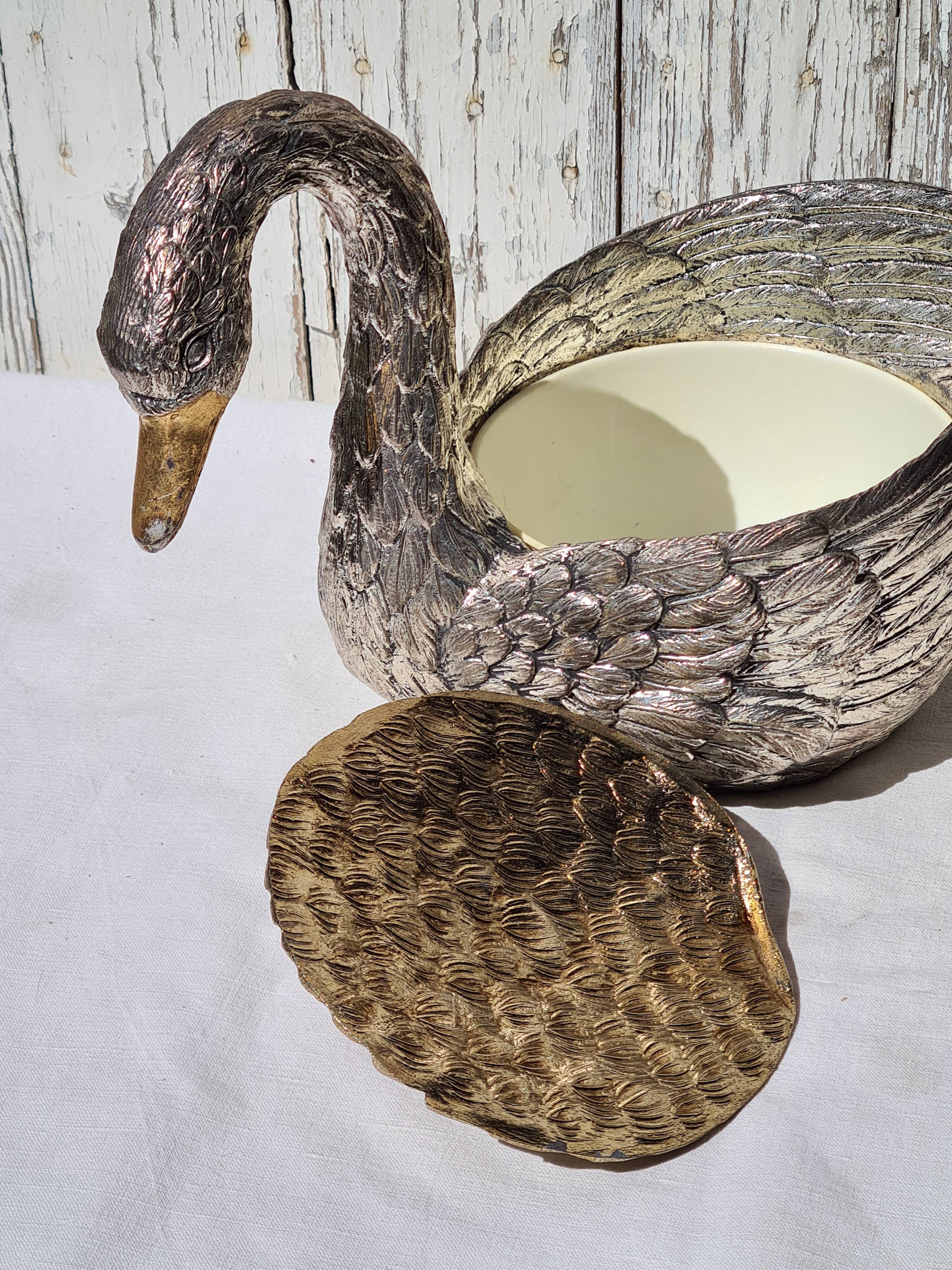 Swan ice bucket Mauro Manetti