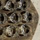 Set of 14 triangular glass ashtrays D13