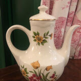 Old teapot Gien flowered