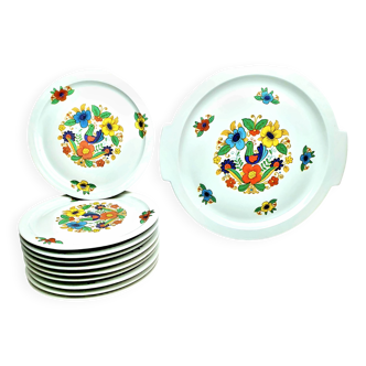 Vintage dessert service in Limoges porcelain