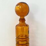 Amber carafe from Empoli from the 1960s - Quatrefoil