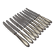 Reneka silver metal knives stainless steel blade filet service cutlery